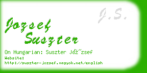 jozsef suszter business card